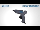 Pistola de cola termofusible Ø 12mm | Pistola de silicona caliente | Sistema de temperatura constante a 165°