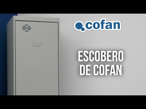 Armario VESTUARIO | Accesorio multiusos con 1 puerta y 4 estantes | Material: acero | Medidas: 180 x 40 x 40 cm