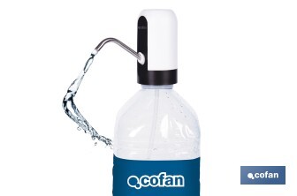 Dispensador de agua eléctrico | Grifo portátil para garrafas de agua | Batería recargable de 1200 mAh con conexión USB-C