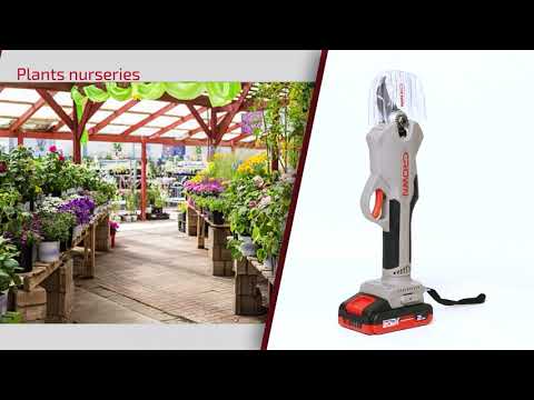 KIT TIJERA PODA CROWN + CARGADOR Y 2 BATERIAS 20V MAX