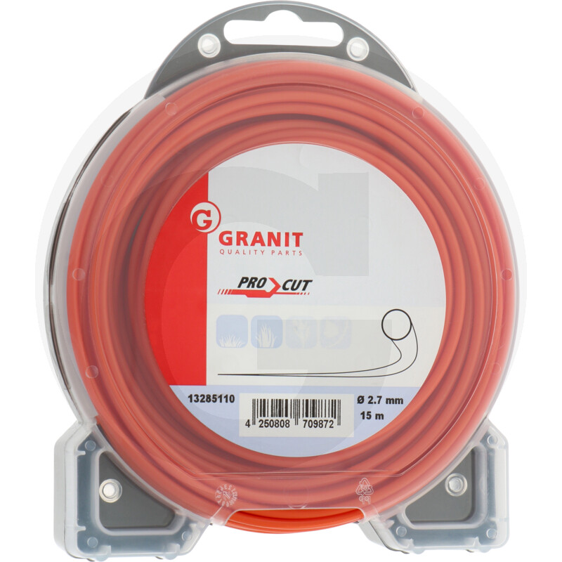[13285110] Hilo (NYLON) de desbrozadora 2,7mm x 15m redondo Pro Cut