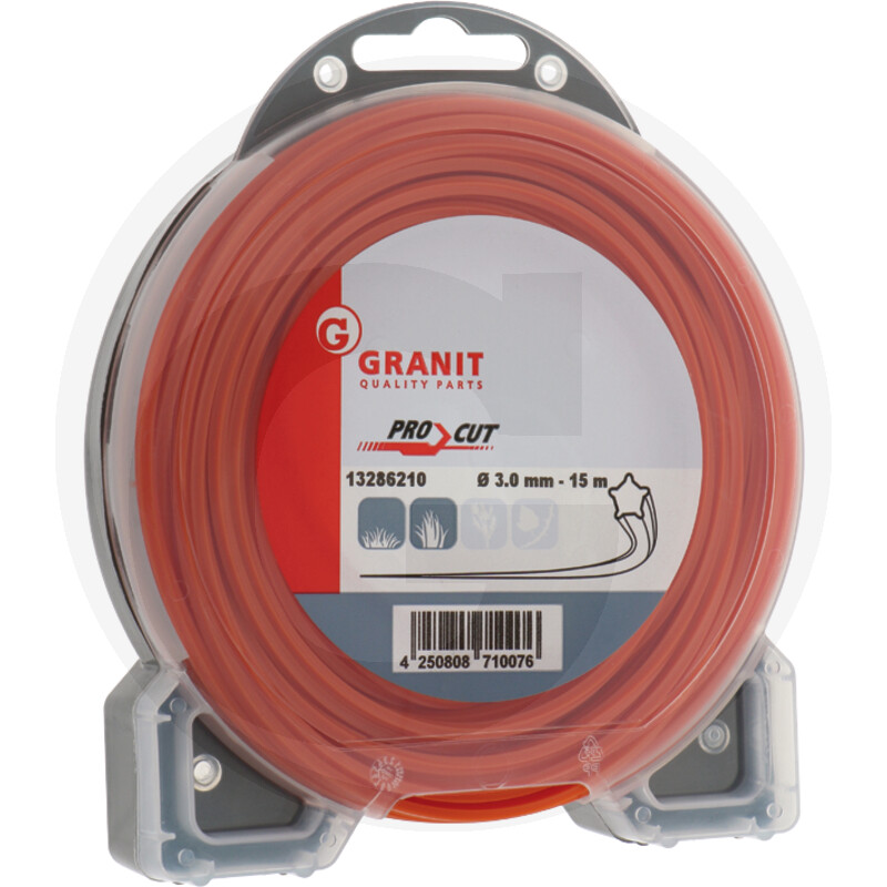 [13286210] Hilo (NYLON) de desbrozadora estrella 3mm x 15m Pro Cut