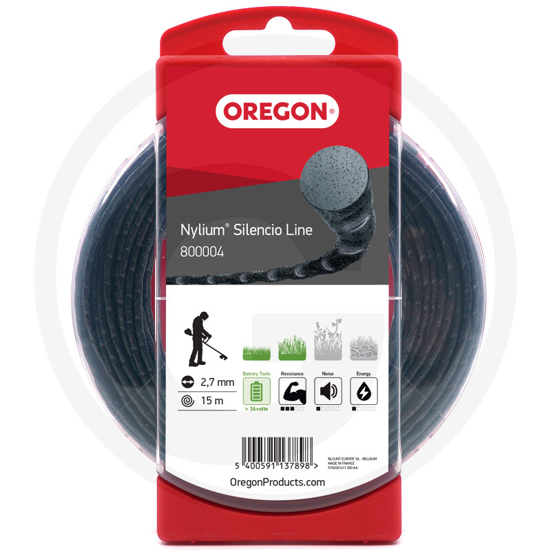 Hilo (NYLON) de desbrozadora 2,7mm x 15m NYLIUM SILENCIO Line