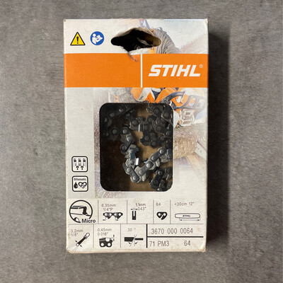 CADENA MOTOSIERRA 1,1MM 64ESL. 1/8"