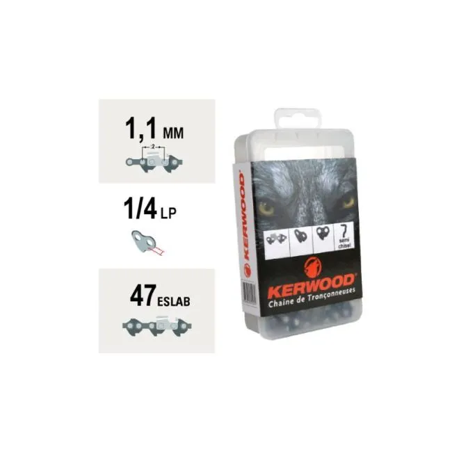 CADENA MOTOSIERRA 1,1MM 47ESL. 1/4"