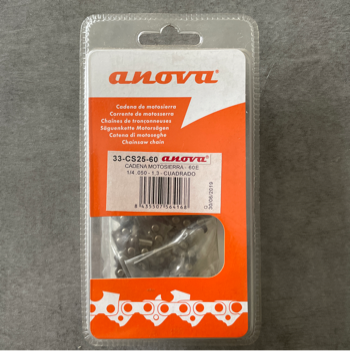[33-CS25-60] CADENA MOTOSIERRA 1,3MM 60ESL. 1/4"