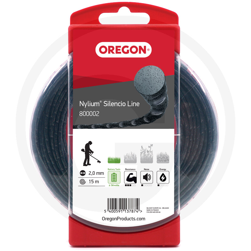 Hilo (NYLON) de desbrozadora 2mm X 15m NYLIUM SILENCIO Line