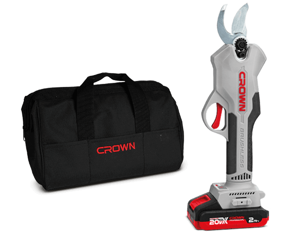 [CT29001HX-2 TB] KIT TIJERA PODA CROWN + CARGADOR Y 2 BATERIAS 20V MAX