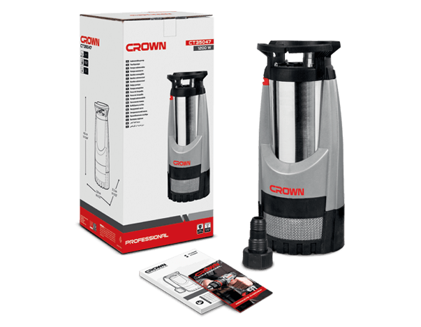 ELECTRO BOMBA SUMERGIBLE (CONTROL ELECTRONICO) CROWN 1200W