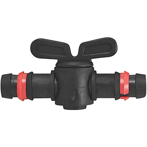 LLAVE DE PASO PARA MANGUERA DE GOTEO 16MM