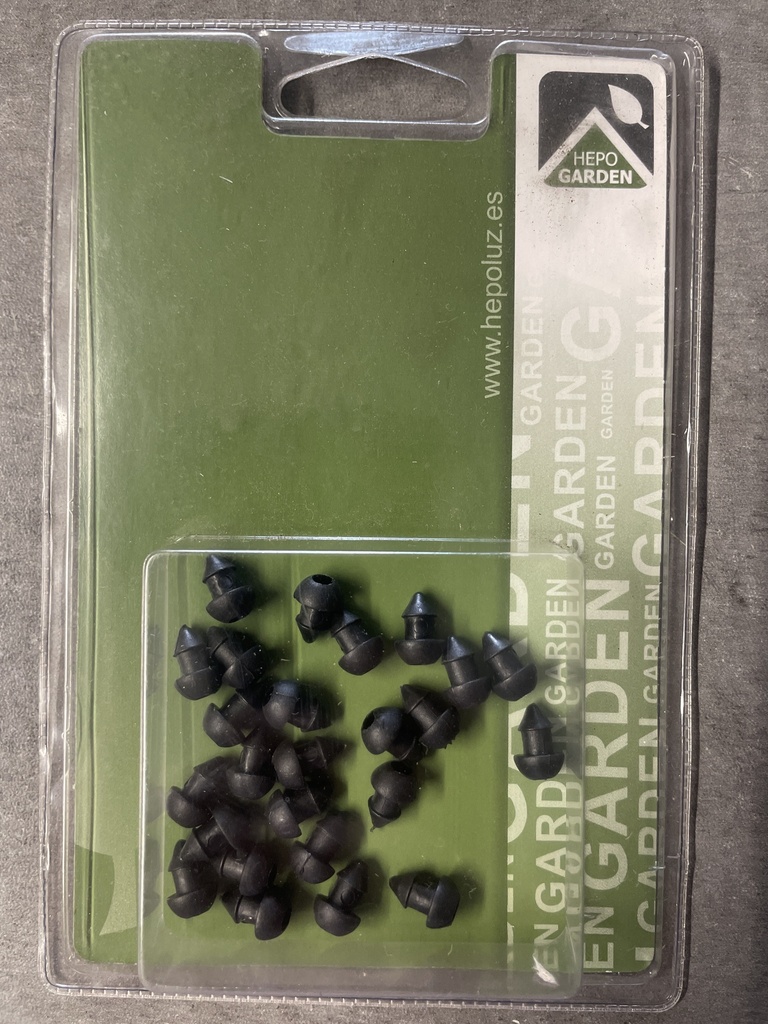 TAPON PINCHADO 5X5 PARA MANGUERA DE GOTEO (PACK DE 25 UNIDADES)
