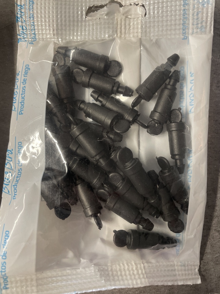 [74534] PACK 25 GOTEROS REGULABLES 0-6 L/H (PARA MANGUERA DE GOTEO)