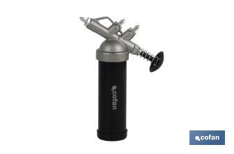 Mini bomba de grasa 85 Gr. con pulsador.