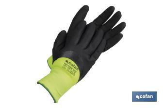 [11000276-10] Guantes impregnados en nitrilo con espuma protectora contra el frío TALLA 10 | Ideales para actividades a baja temperatura