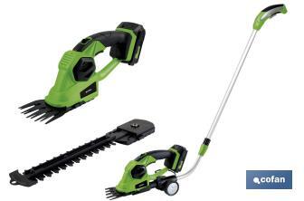 [50003305] Kit Cortasetos de Mano | Extensible con Ruedas a Batería | Li-Iion 18V | 1200 RPM