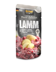 BOLSA DE CORDERO Y PATATAS CON ARÁNDANOS 125G