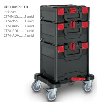 [KIT CTM COMPLETO] KIT COMPLETO APILABLE 3 TAMAÑOS (MAX100KG)