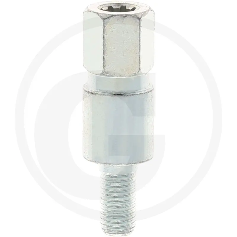 ADAPTADOR DE EJES ROSCA DERECHA M6 ESTRELLA (8 dientes / (diámetro 7 mm)