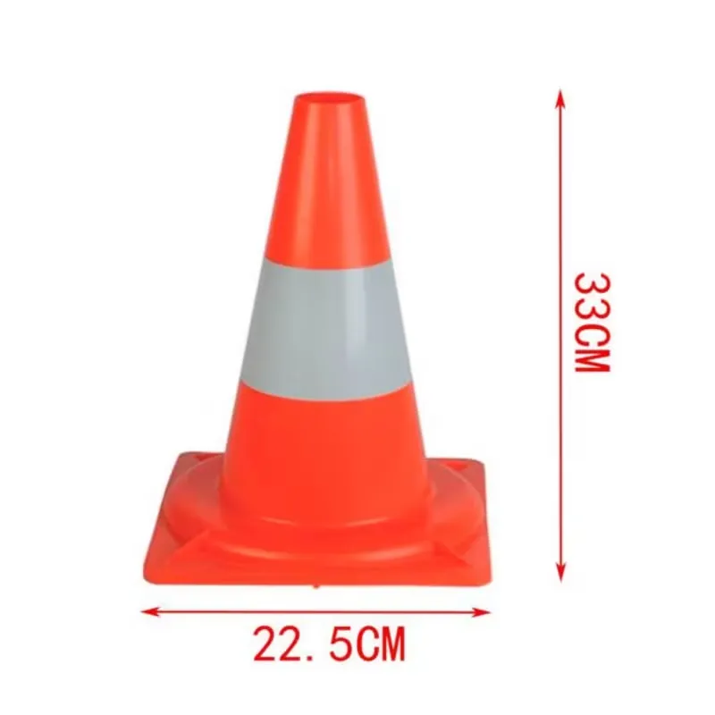 CONO DE SEGURIDAD NARANJA CON REFLECTANTE PVC