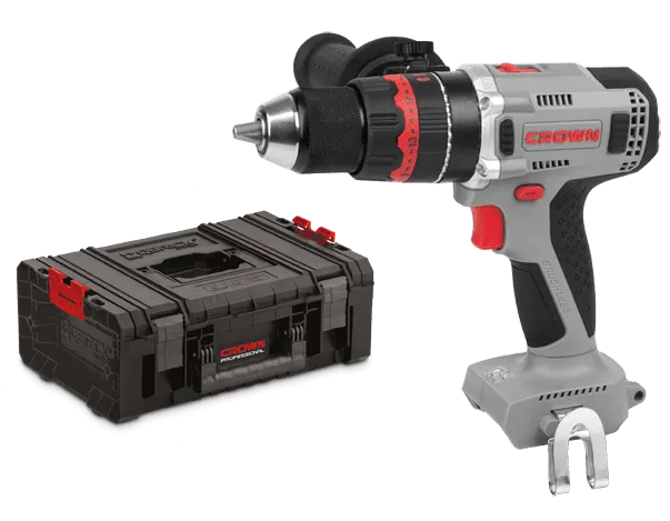 TALADRO PERCUTOR A BATERIA 20V MAX (INCLUYE 2 BAT. 4AH,  CARGADOR Y MALETIN)