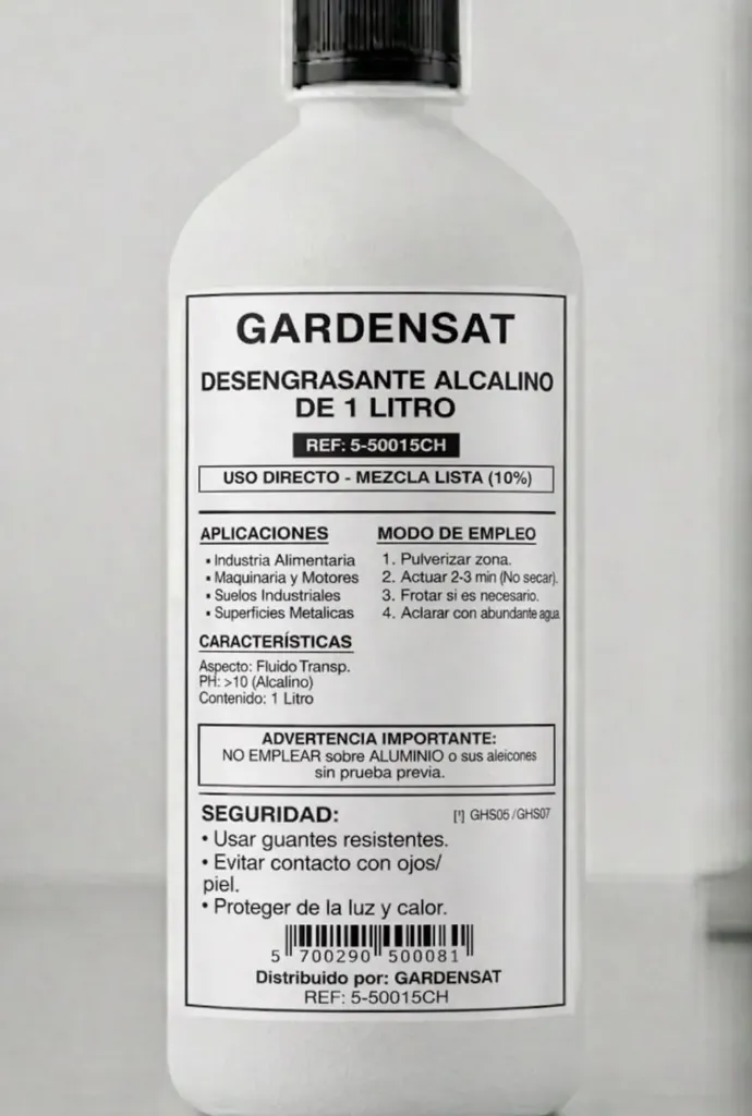 DESENGRASANTE ALCALINO DE 1 LITRO