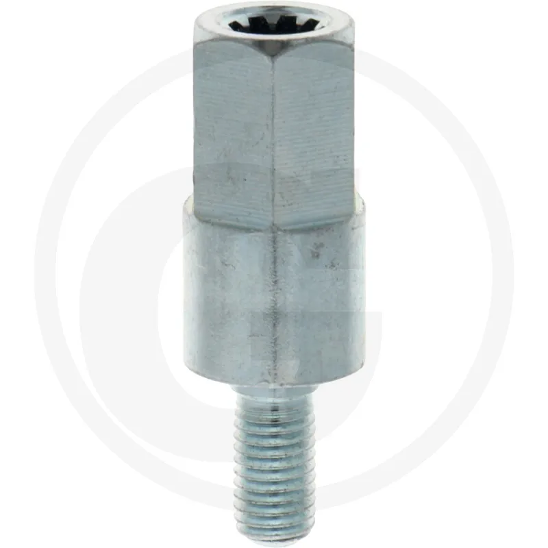 ADAPTADOR DE EJES ROSCA DERECHA M6 ESTRELLA (9 dientes / (diámetro 8 mm)