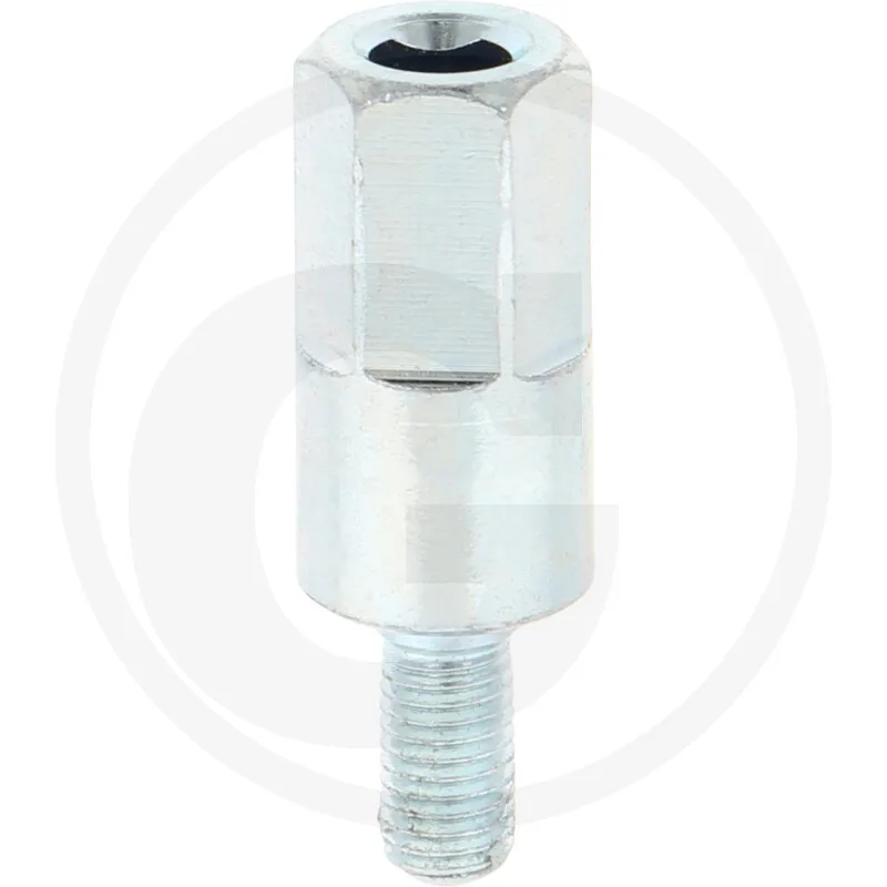 ADAPTADOR DE EJES ROSCA DERECHA M6 OVALADO / 6,5 x 8 mm