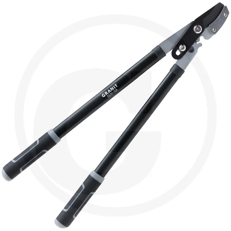 Tijera de podar de yunque con engranaje GL01-GA   BLACK EDITION