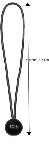 PAQUETE DE 10 GOMAS DE AMARRE PARA TOLDO O REMOLQUE 30CM