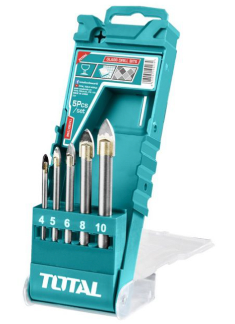 BLISTER 5 BROCAS TALADRO PARA CERAMICA (4mm, 5mm, 6mm, 8mm, 10mm) TOTAL