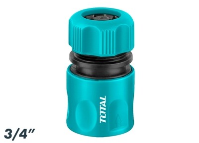 [THHCS63402] CONECTOR MANGUERA 3/4" AUTO-STOP TOTAL