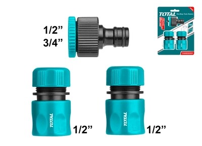 [THWS030301] JUEGO 3 CONECTORES MANGUERA 1/2"