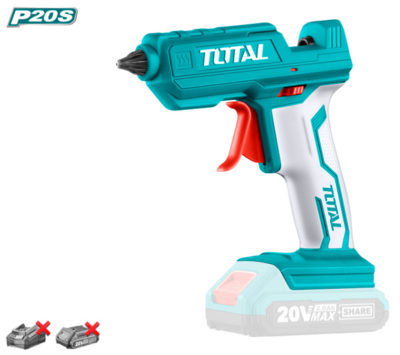 [TGGLI2001] PISTOLA SILICONA TOTAL BATERÍA 20V - P20S - (11.2mm - 13-18g/min - BLISTER)