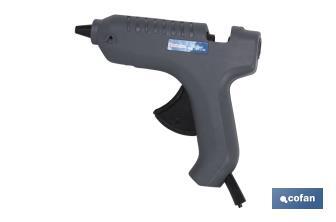[09002102] Pistola de cola termofusible Ø 12mm | Pistola de silicona caliente | Sistema de temperatura constante a 165°