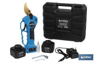 [50003501] Tijera de Podar Eléctrica COFAN | Funcionamiento a Batería Li-ion 25 V 2 Ah