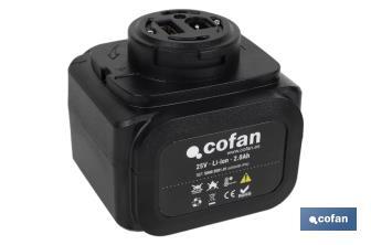[50003501.01] Batería Recargable para Tijeras de Podar | Potencia: 25 V 2.0 Ah