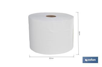 [10392146] Bobina industrial de papel | Doble capa extra | Máxima Absorción