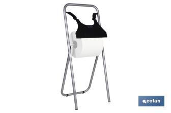 [21001161] Dispensador porta bobinas de papel para el suelo | Para rollo de papel | Tamaño industrial
