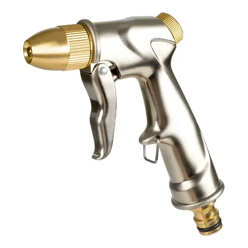 [52-900] PISTOLA DE RIEGO DE 2 FUNCIONES DE LATÓN BRASS